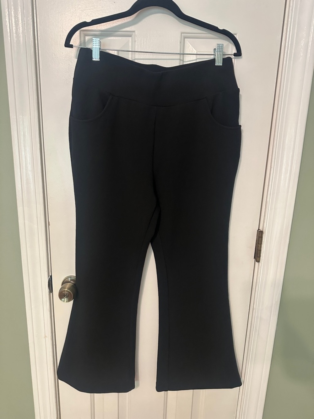 SHEIN Black Curve Textured Pants